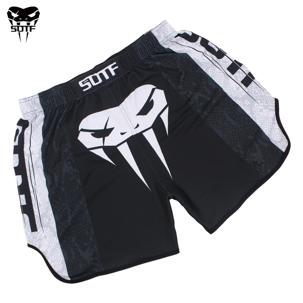 Yellow Poker MMA Shorts