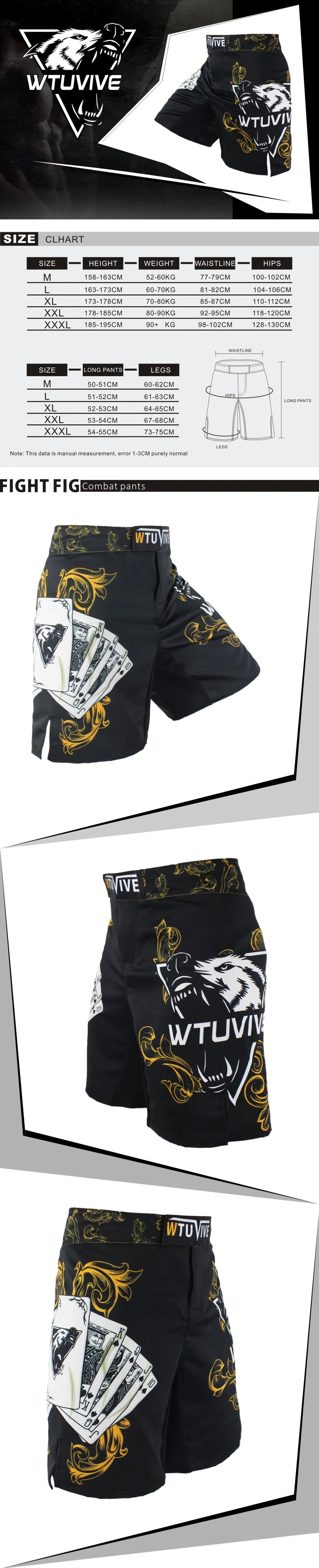 Yellow Poker MMA Shorts