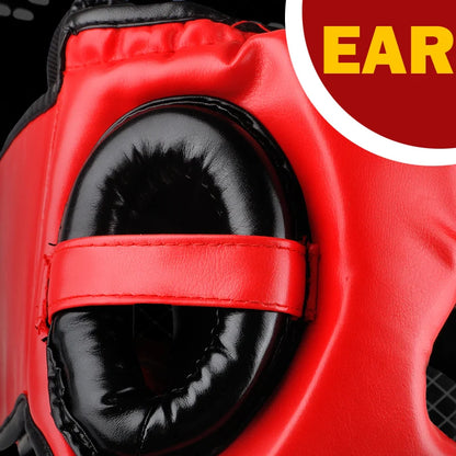 Grade PU leather Boxing Helmet head protectors adult Child Professional competition headgear MMA Muay thai kickboxing Head Guard