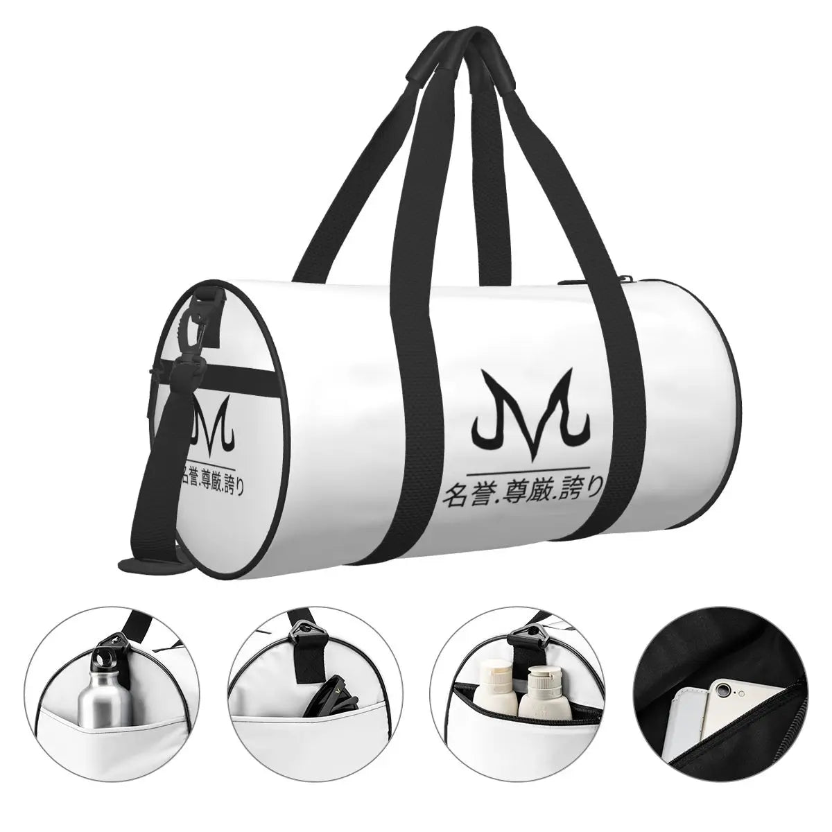 M-Majins V-Vegetas Symbol Sport Bags Animal Japanese Large Capacity Gym Bag Oxford Men Design Handbag Swimming Retro Fitness Bag