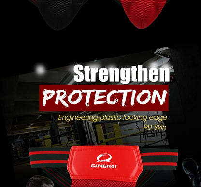 Red Black Adult Male MMA Jockstrap Boxing Sanda Groin Guards Taekwondo Training Crotch Protector Kick Boxing Protection Guard