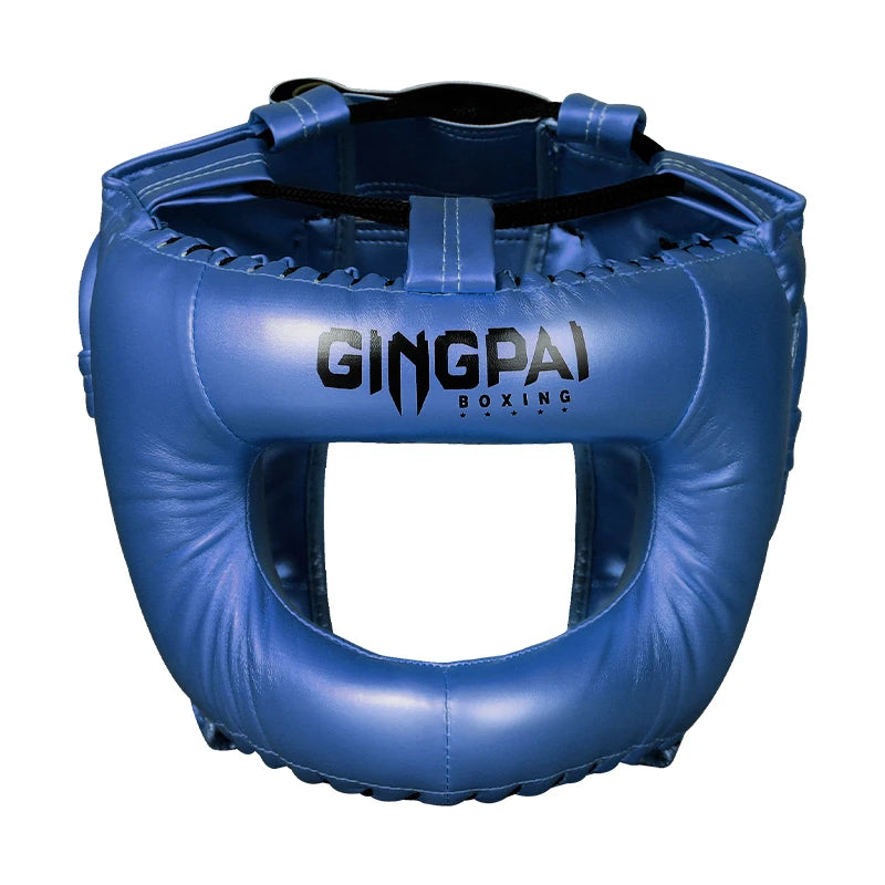 Professional Adult Men Women Kick Boxing Sanda MMA Helmet Full Protection to Protect Nose Free Combat Beam Full-face Head Gear