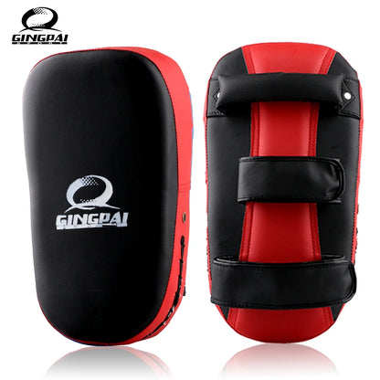 MMA Muay Thai TKD Punching Curve Pads PU Leather Sanda Taekwondo Kick Boxing Foot Hand Feet Arc Target