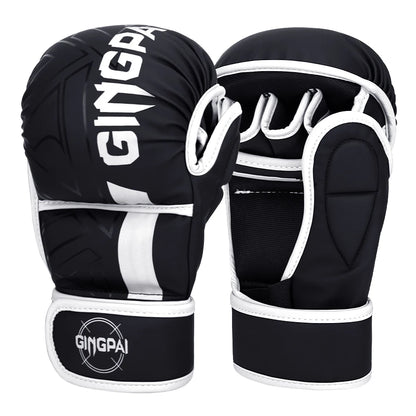 Professional MMA Boxing Gloves Half Finger Sandbag Karate Muay Thai Training Gloves Men Women Thickened Boxing Equipment