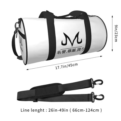 M-Majins V-Vegetas Symbol Sport Bags Animal Japanese Large Capacity Gym Bag Oxford Men Design Handbag Swimming Retro Fitness Bag