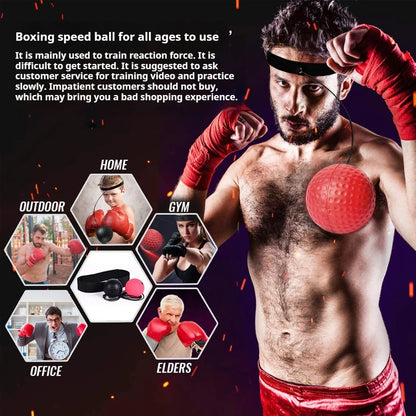 Boxing Reflex Speed Ball For Training Hand Eye Reaction