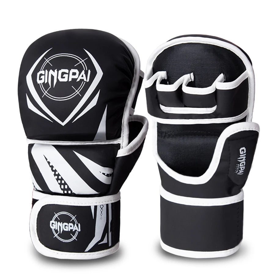 MMA Half-Finger Fighting Boxing Gloves Thickened Sanda Free Fighting Mixed Martial Arts Training Gloves