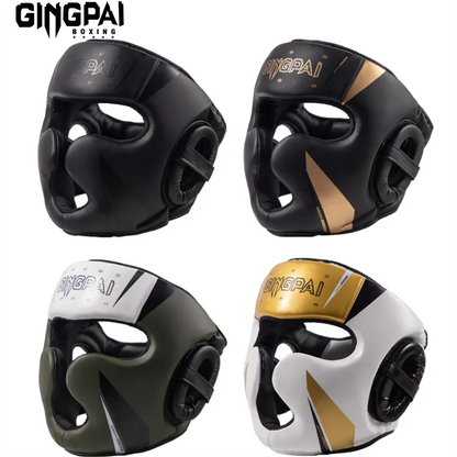 Professional Adult Head Protection Boxing Sanda Helmet Fighting Muay Thai Protection Thickened Practical Training Competition