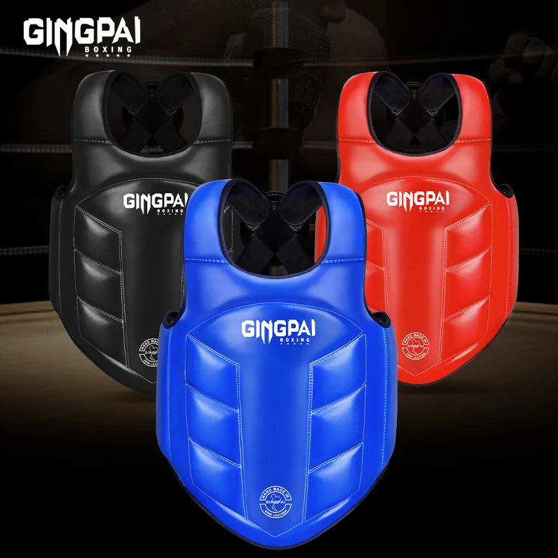 Boxing Body Protector Chest Guard Vest Kids MMA Kick Equipment Sanda Martial Arts Taekwondo Training Karate Muay Thai Uniform