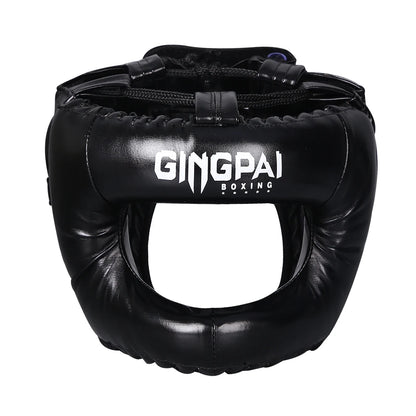 Professional Adult Men Women Kick Boxing Sanda MMA Helmet Full Protection to Protect Nose Free Combat Beam Full-face Head Gear