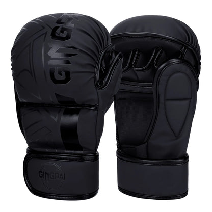 Professional MMA Boxing Gloves Half Finger Sandbag Karate Muay Thai Training Gloves Men Women Thickened Boxing Equipment