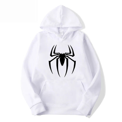 New spider sports printed hoodie pullover