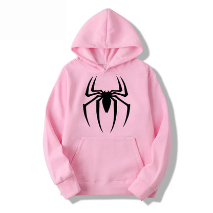 New spider sports printed hoodie pullover