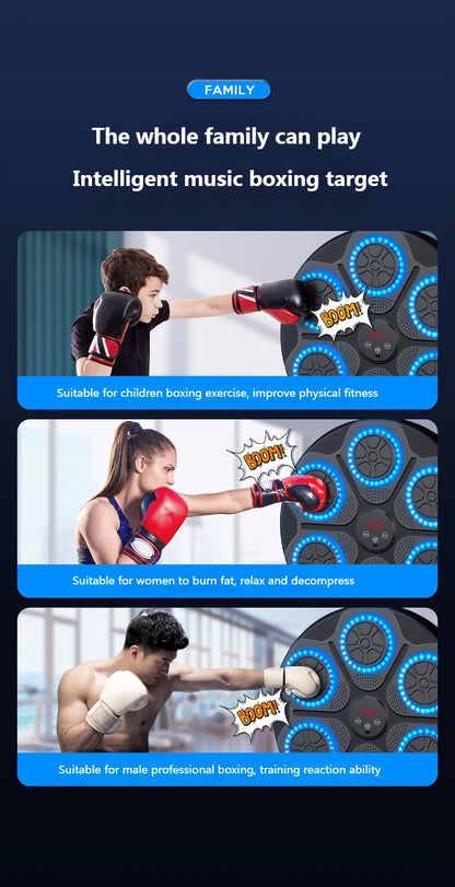 Music Boxing Machine Smart Bluetooth Wall Mounted For Home Training