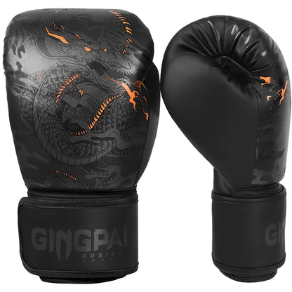 Dragon Boxing Gloves Professional Adult Sanda Muay Thai Fighting Gloves Men and Women Training Sandbag Free Fight MMA