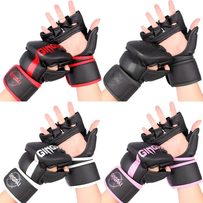 Boxing Gloves Sparring Gloves Men Women Training Professional MMA Half-Finger Fighting Boxing Gloves Sanda Free Fighting