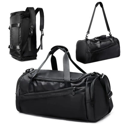 Likros Sports Gym Bag Travel Duffel Bag with Shoes Compartment for Men Women 40L Lightweight Foldable Duffel Bag Workout Bag