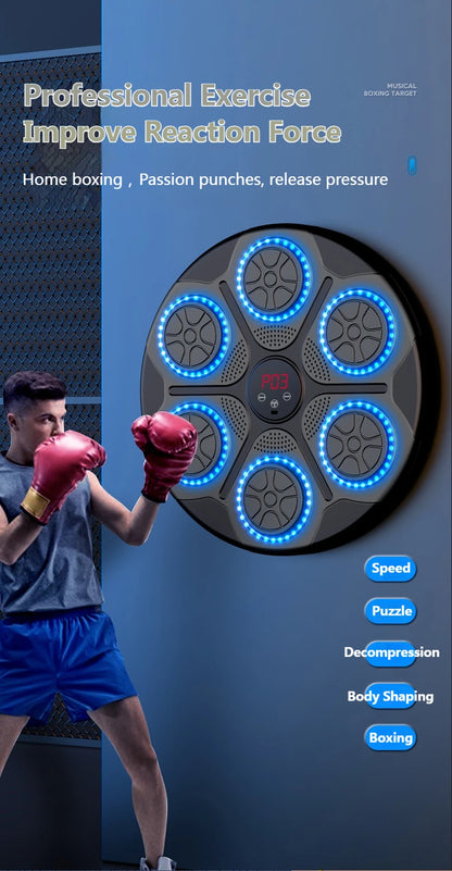 Music Boxing Machine Smart Bluetooth Wall Mounted For Home Training