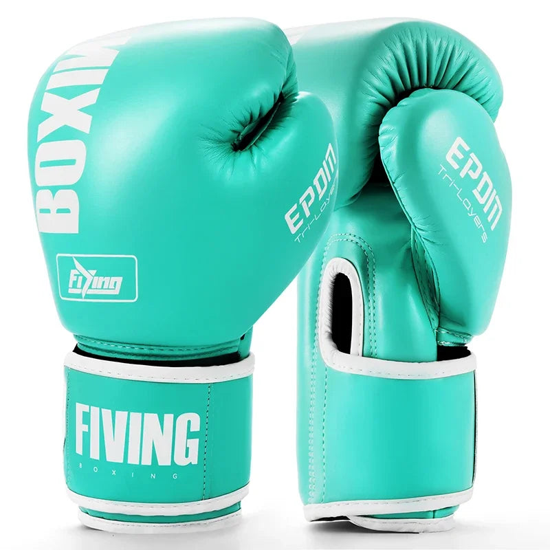 FIVING Pro Style Boxing Gloves for Women, PU Leather, Training Muay Thai,Sparring,Fighting Kickboxing,Adult Heavy Punching Bag G