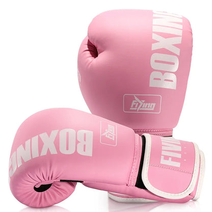 FIVING Pro Style Boxing Gloves for Women, PU Leather, Training Muay Thai,Sparring,Fighting Kickboxing,Adult Heavy Punching Bag G