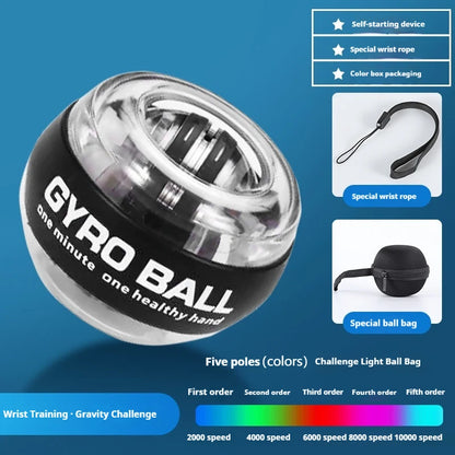 Wrist Ball Glowing Ball Training Centrifugal Force Wrist Muscle Relaxation Arm