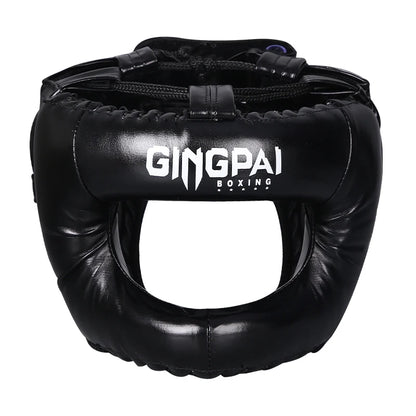 Professional Adult Men Women Kick Boxing Sanda MMA Helmet Full Protection to Protect Nose Free Combat Beam Full-face Head Gear