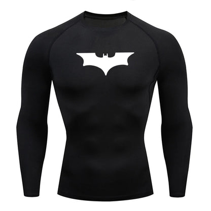 Batman T Shirt Gym Sports Top Quick Dry Breathable