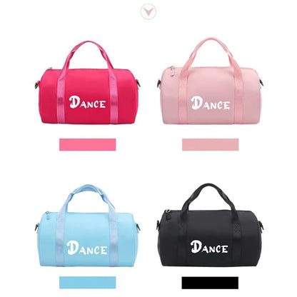 Sports Bags Gym Weekend Girl Fitness Children's Big Pocket Kids Dance Shoes Training Shoulder Bolsas For Luggage Travel Handbags