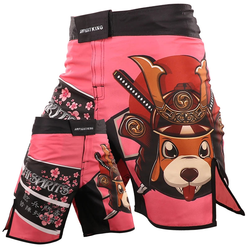 ARFIGHTKING  Trunks Pink Dog MMA Shorts