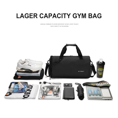 Likros Black Sports Gym Bag