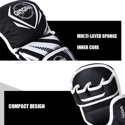 MMA Half-Finger Fighting Boxing Gloves Thickened Sanda Free Fighting Mixed Martial Arts Training Gloves