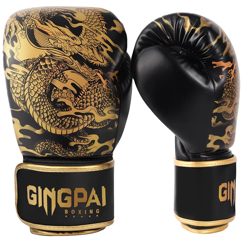 Dragon Boxing Gloves Professional Adult Sanda Muay Thai Fighting Gloves Men and Women Training Sandbag Free Fight MMA