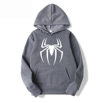 New spider sports printed hoodie pullover