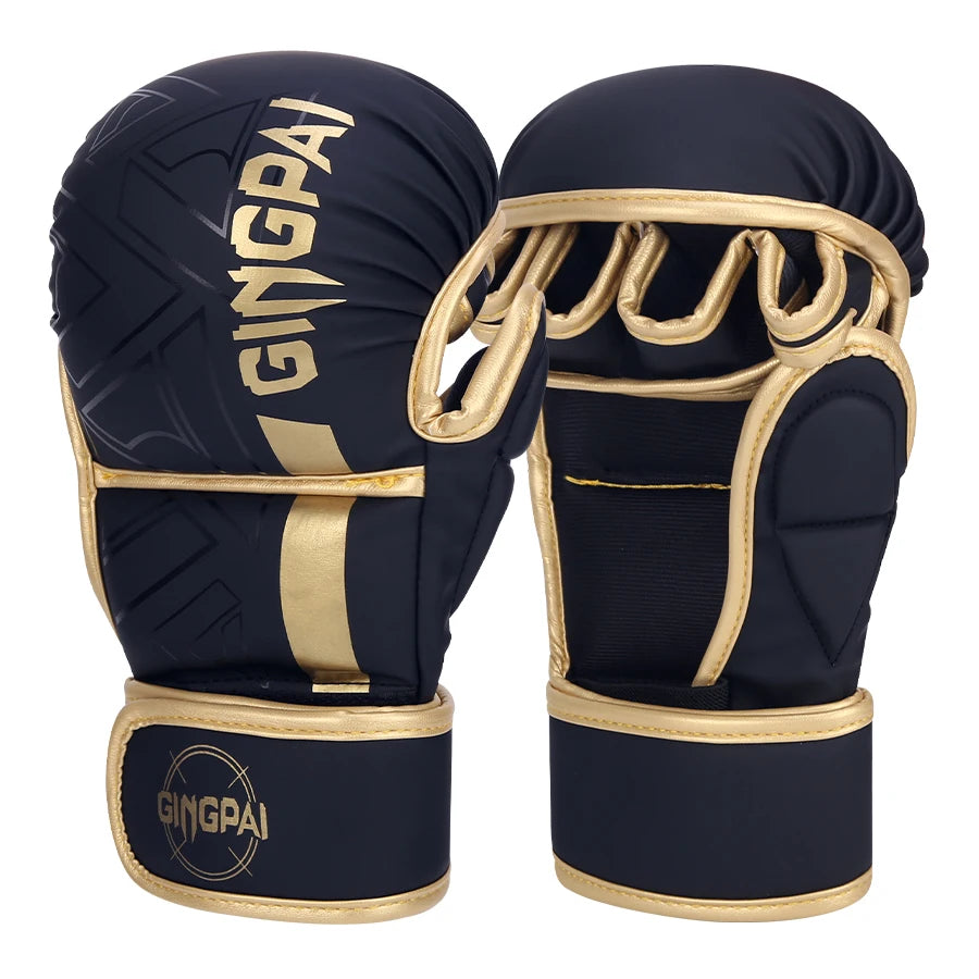 Professional MMA Boxing Gloves Half Finger Sandbag Karate Muay Thai Training Gloves Men Women Thickened Boxing Equipment