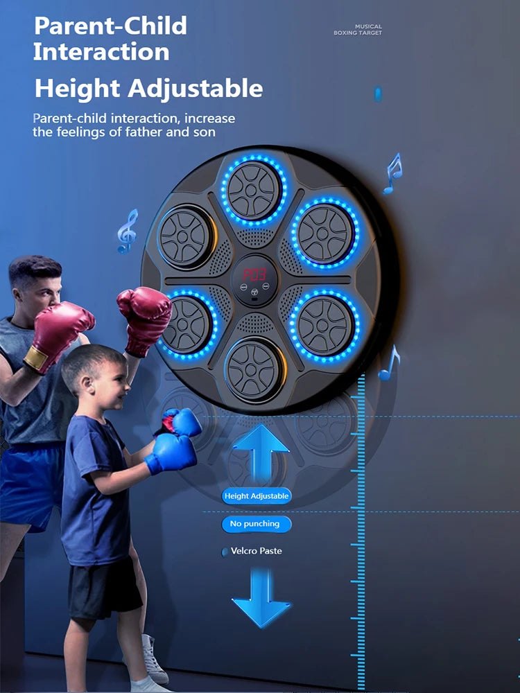 Music Boxing Machine Smart Bluetooth Wall Mounted For Home Training