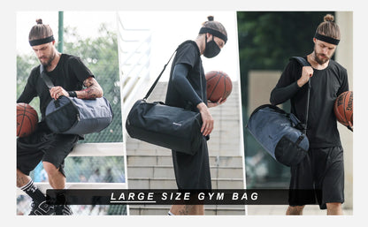 Likros Black Sports Gym Bag