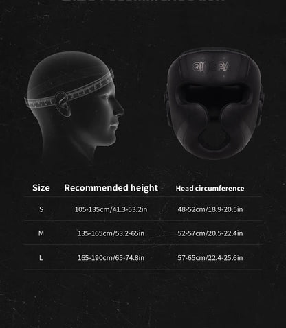 Professional Adult Head Protection Boxing Sanda Helmet Fighting Muay Thai Protection Thickened Practical Training Competition