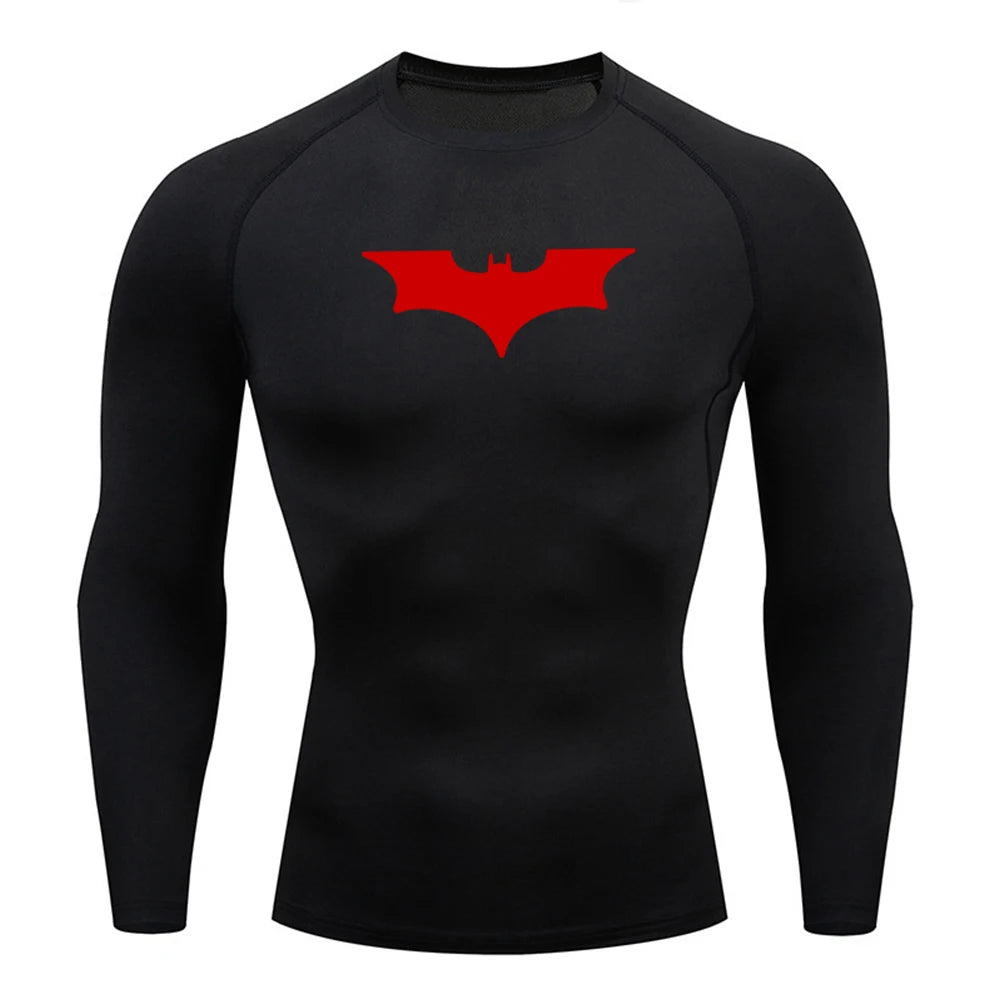 Batman T Shirt Gym Sports Top Quick Dry Breathable