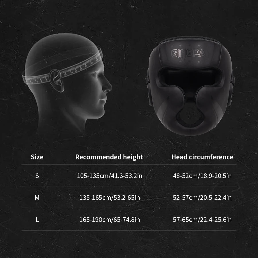 Professional Adult Head Protection Boxing Sanda Helmet Fighting Muay Thai Protection Thickened Practical Training Competition