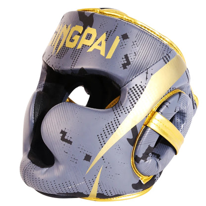 Adults Children Boxing Helmet MMA Sanda Muay Thai Taekwondo Full-Covered Shock Absorption Headgear Training Protective Equipment