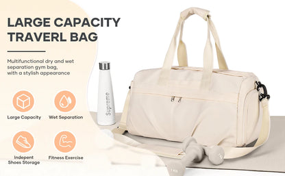 Likros Beige Gym Bag