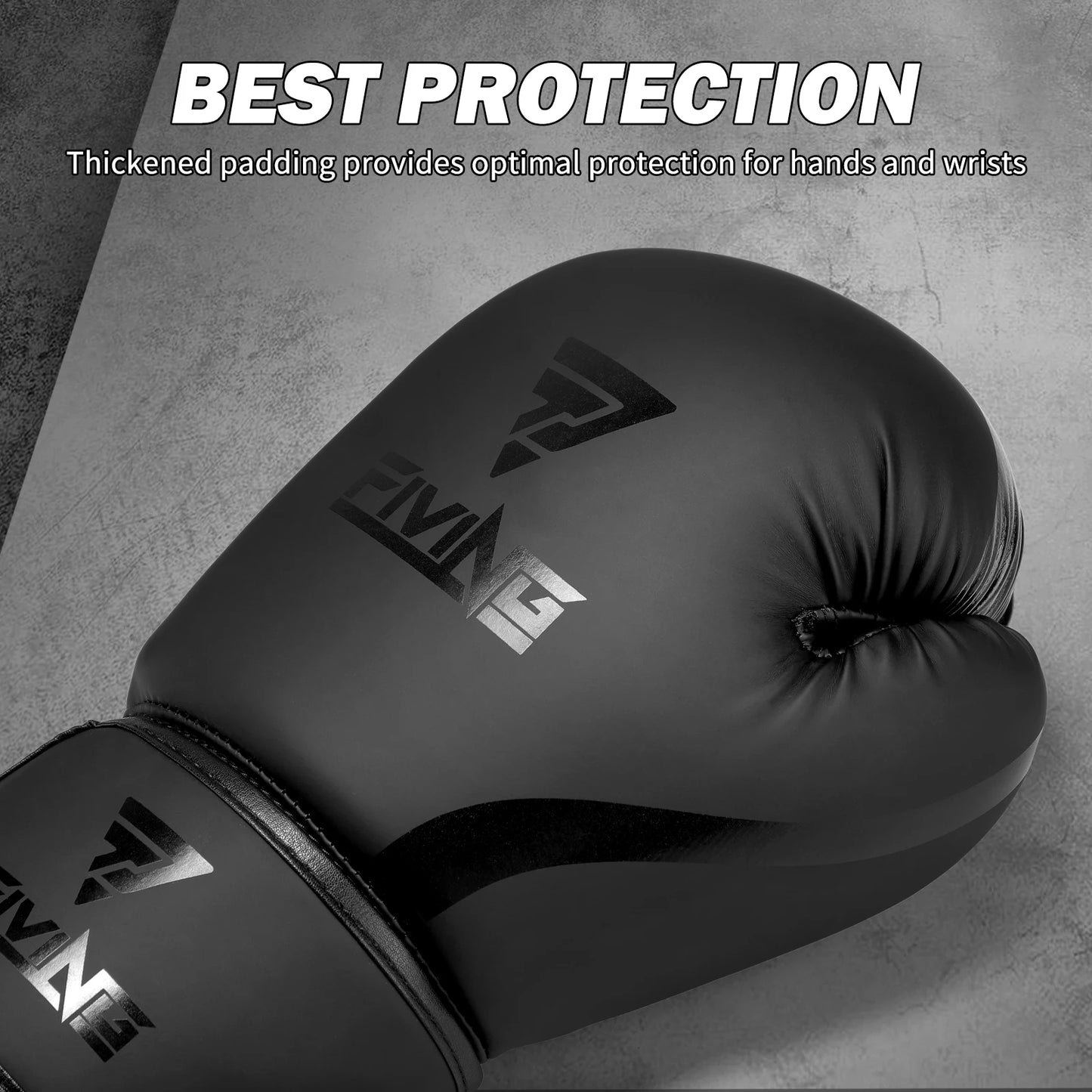 Boxing Gloves Men & Women, Pro Training Sparring, PU Leather MMA Kickboxing, Adult Heavy Punching Bag Gloves Mitts Focus Pad Wor