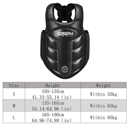 Boxing Body Protector Chest Guard Vest Kids MMA Kick Equipment Sanda Martial Arts Taekwondo Training Karate Muay Thai Uniform